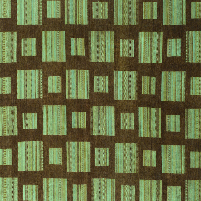 Square Abstract Turquoise Modern Rug, abs1453turq