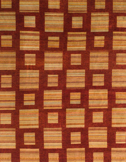 Abstract Red Modern Rug, abs1453