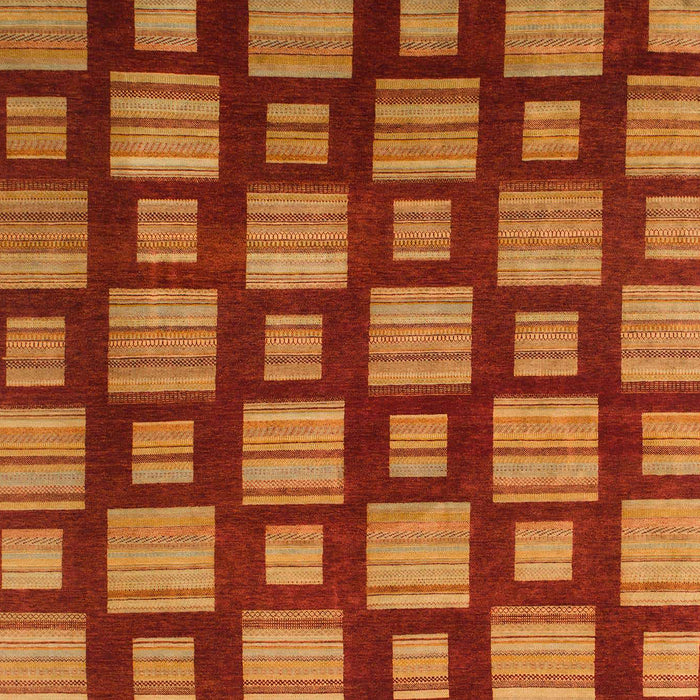 Abstract Red Modern Rug, abs1453