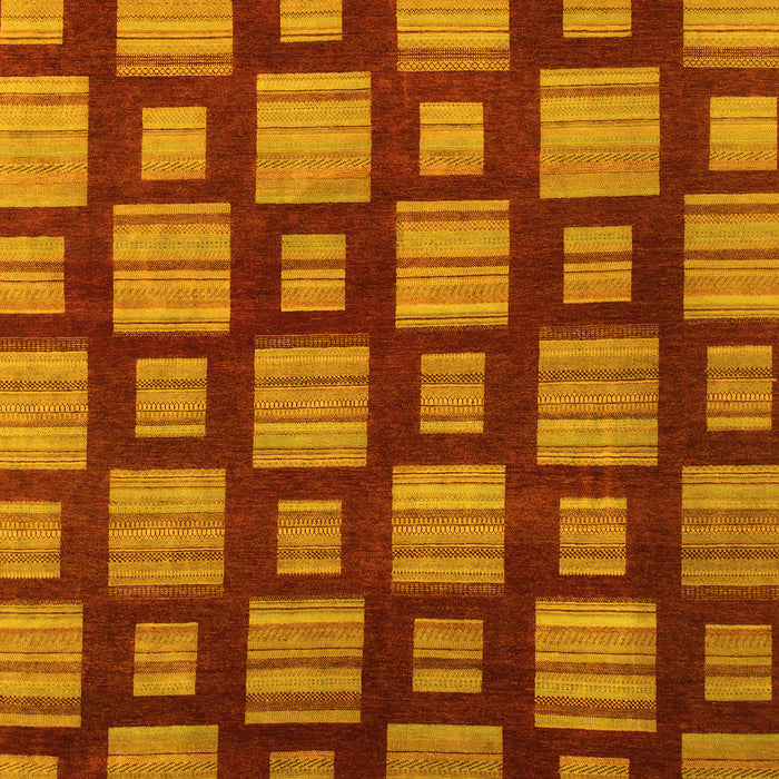 Machine Washable Abstract Yellow Modern Rug, wshabs1453yw