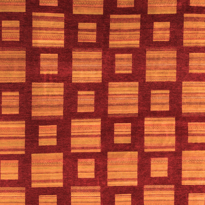 Machine Washable Abstract Orange Modern Area Rugs, wshabs1453org