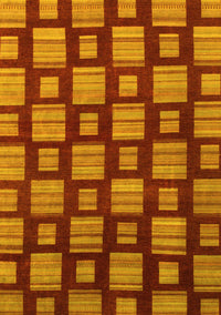 Abstract Yellow Modern Rug, abs1453yw