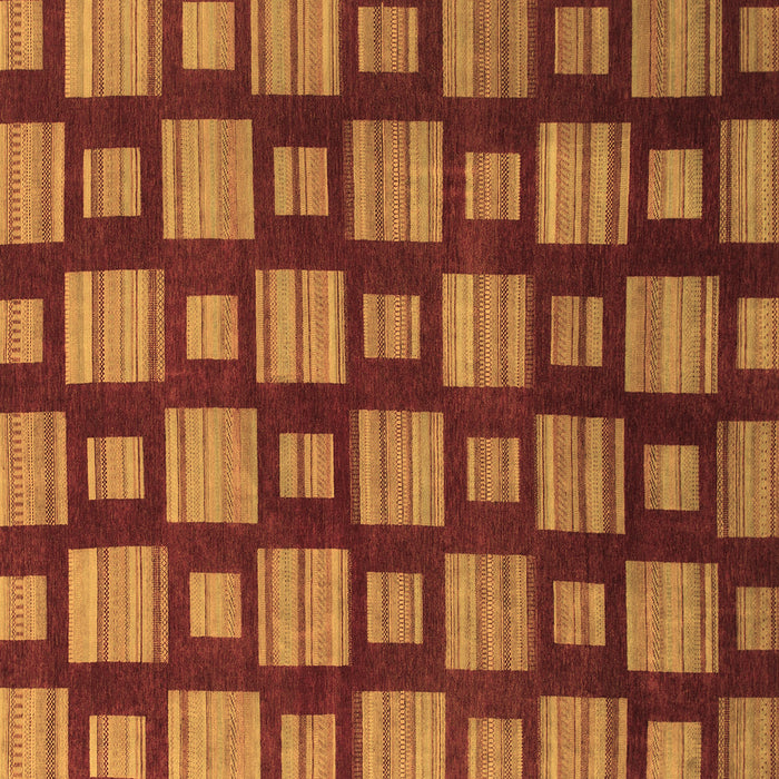 Square Machine Washable Abstract Brown Modern Rug, wshabs1453brn