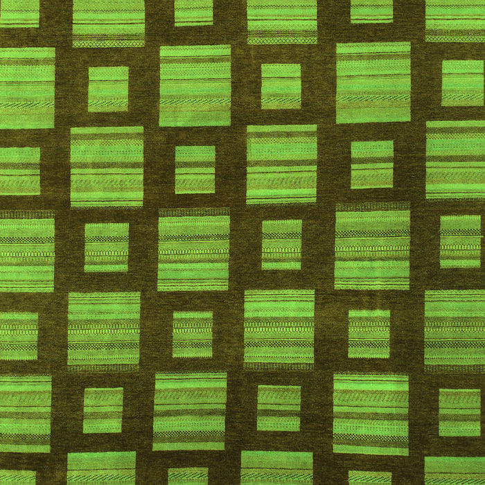 Machine Washable Abstract Green Modern Area Rugs, wshabs1453grn