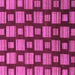 Square Machine Washable Abstract Purple Modern Area Rugs, wshabs1453pur