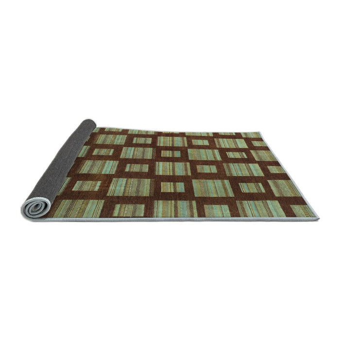 Sideview of Abstract Light Blue Modern Rug, abs1453lblu