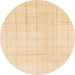 Round Machine Washable Abstract Khaki Gold Rug, wshabs1454