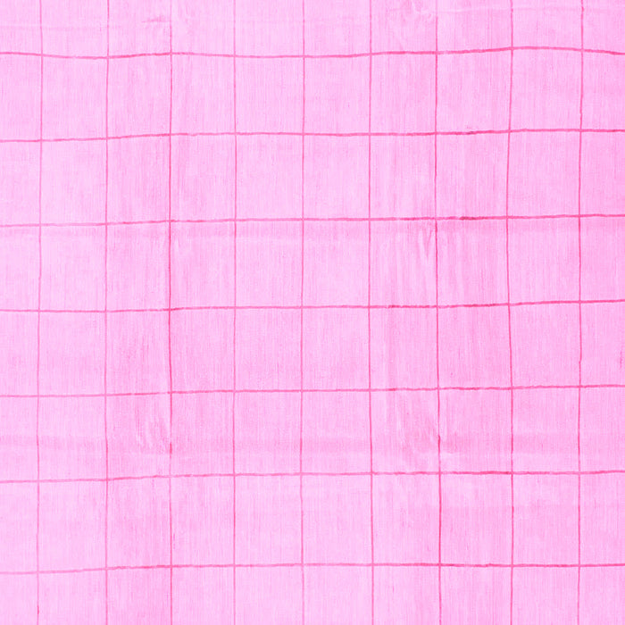 Square Machine Washable Solid Pink Modern Rug, wshabs1454pnk