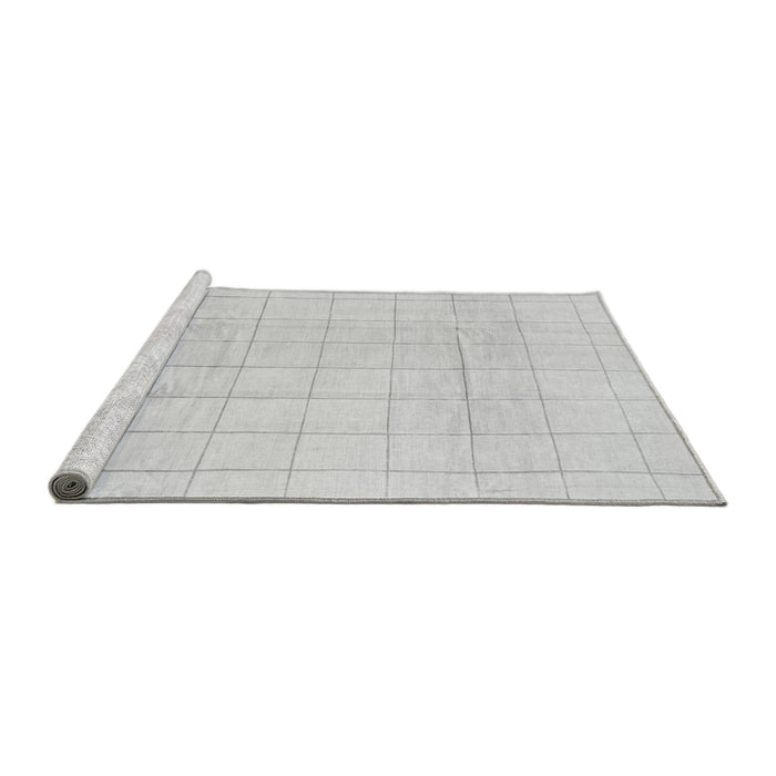 Sideview of Machine Washable Solid Gray Modern Rug, wshabs1454gry