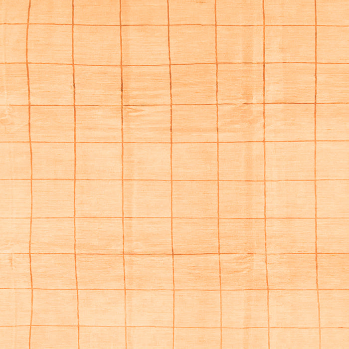Square Solid Orange Modern Rug, abs1454org
