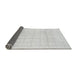 Sideview of Solid Gray Modern Rug, abs1454gry