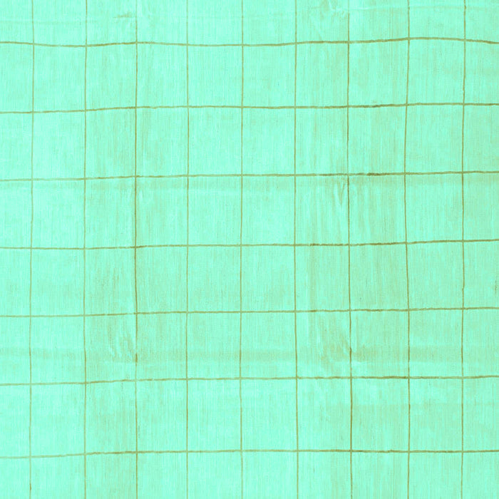 Square Machine Washable Solid Turquoise Modern Area Rugs, wshabs1454turq