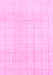 Machine Washable Solid Pink Modern Rug, wshabs1454pnk