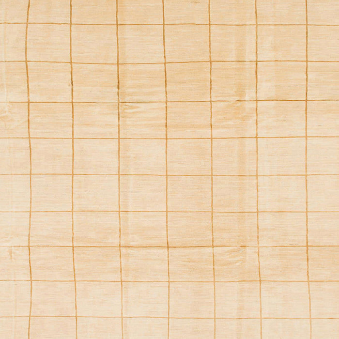 Square Machine Washable Abstract Khaki Gold Rug, wshabs1454