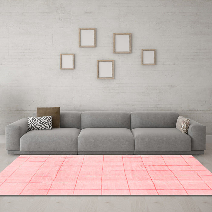 Modern Red Washable Rugs