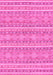 Machine Washable Abstract Pink Modern Rug, wshabs1455pnk