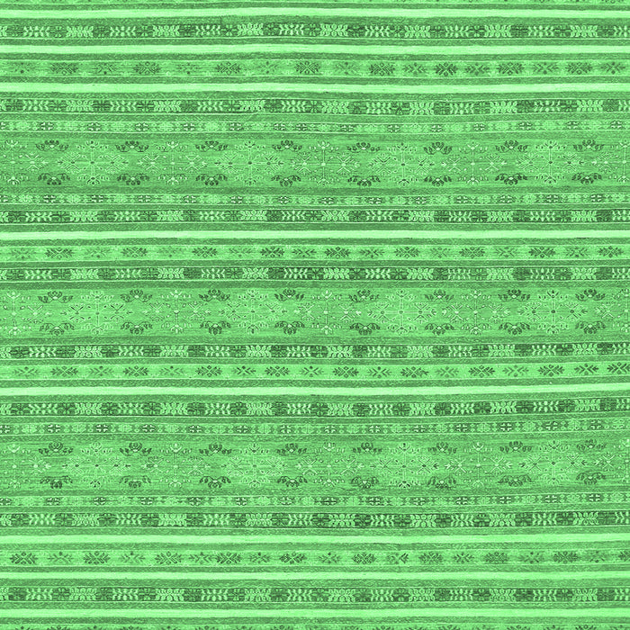 Square Abstract Emerald Green Modern Rug, abs1455emgrn