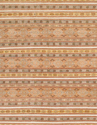 Machine Washable Abstract Orange Rug, wshabs1455