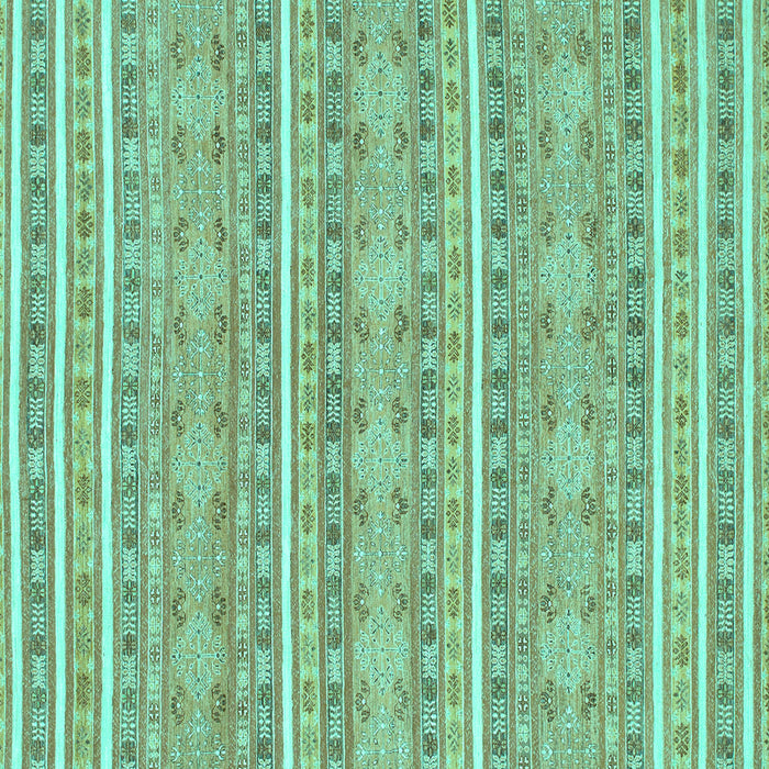 Square Abstract Turquoise Modern Rug, abs1455turq