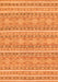 Machine Washable Abstract Orange Modern Area Rugs, wshabs1455org