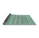 Sideview of Abstract Light Blue Modern Rug, abs1455lblu