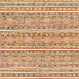 Square Machine Washable Abstract Orange Rug, wshabs1455