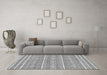 Machine Washable Abstract Gray Modern Rug in a Living Room,, wshabs1455gry