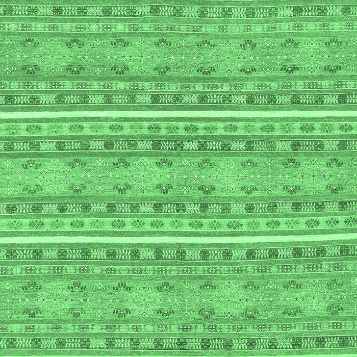 Machine Washable Abstract Emerald Green Modern Area Rugs, wshabs1455emgrn