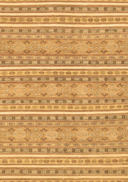 Abstract Brown Modern Rug, abs1455brn