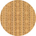 Round Abstract Brown Modern Rug, abs1455brn