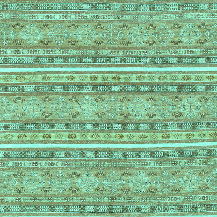 Machine Washable Abstract Turquoise Modern Area Rugs, wshabs1455turq