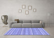 Machine Washable Abstract Blue Modern Rug in a Living Room, wshabs1455blu