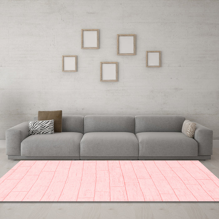 Modern Red Washable Rugs