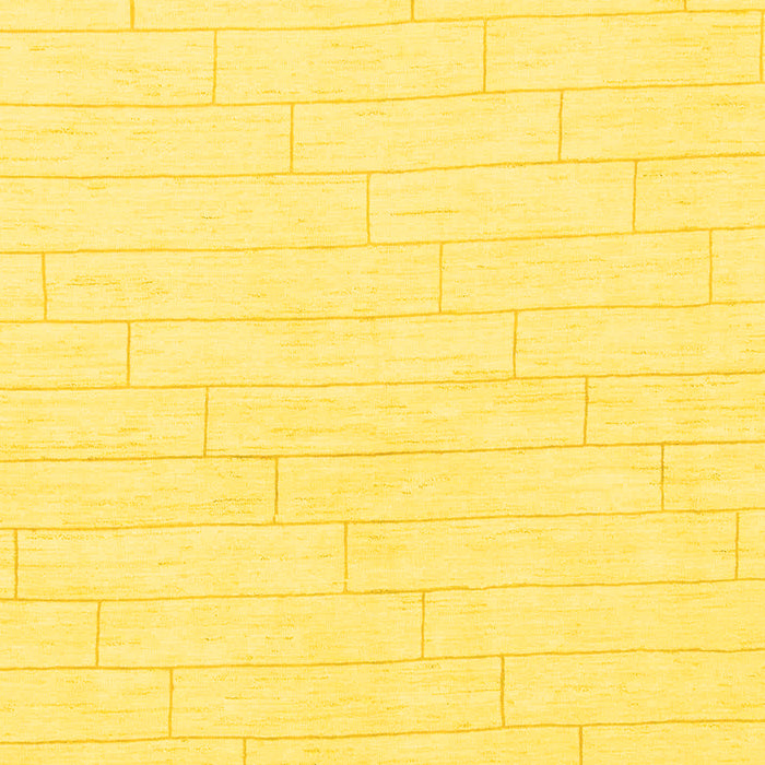 Machine Washable Solid Yellow Modern Rug, wshabs1456yw