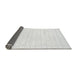 Sideview of Solid Gray Modern Rug, abs1456gry