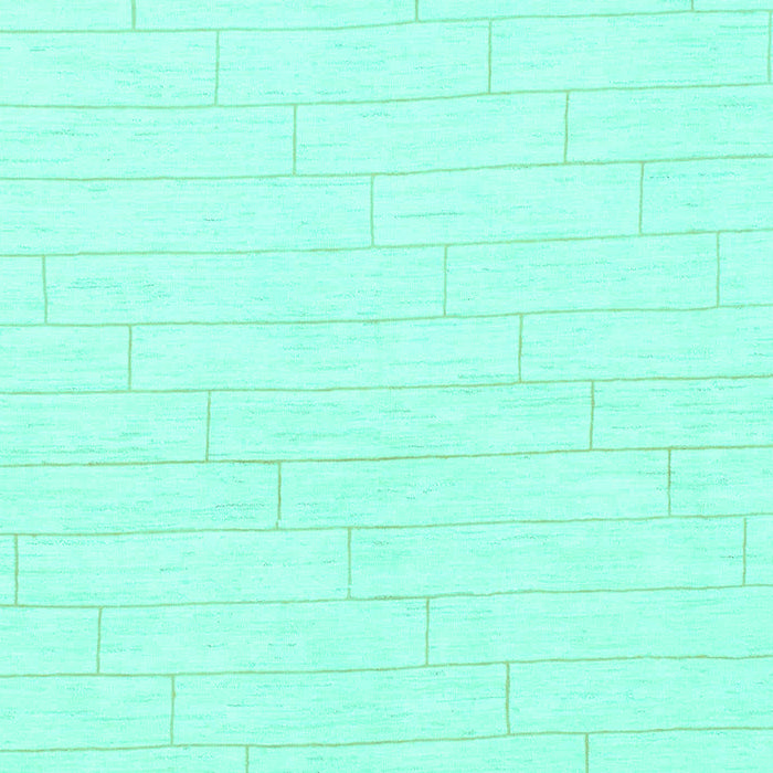 Machine Washable Solid Turquoise Modern Area Rugs, wshabs1456turq