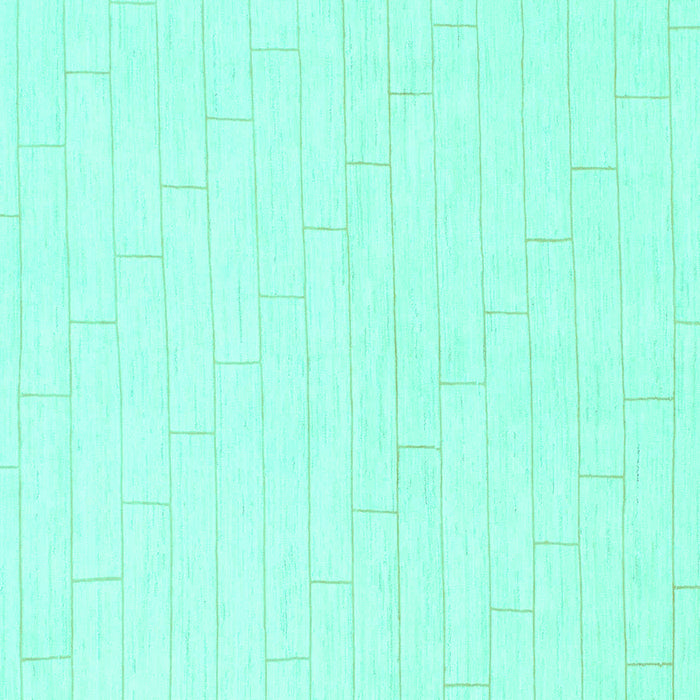 Square Machine Washable Solid Turquoise Modern Area Rugs, wshabs1456turq