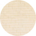 Round Machine Washable Abstract Navajo White Rug, wshabs1456