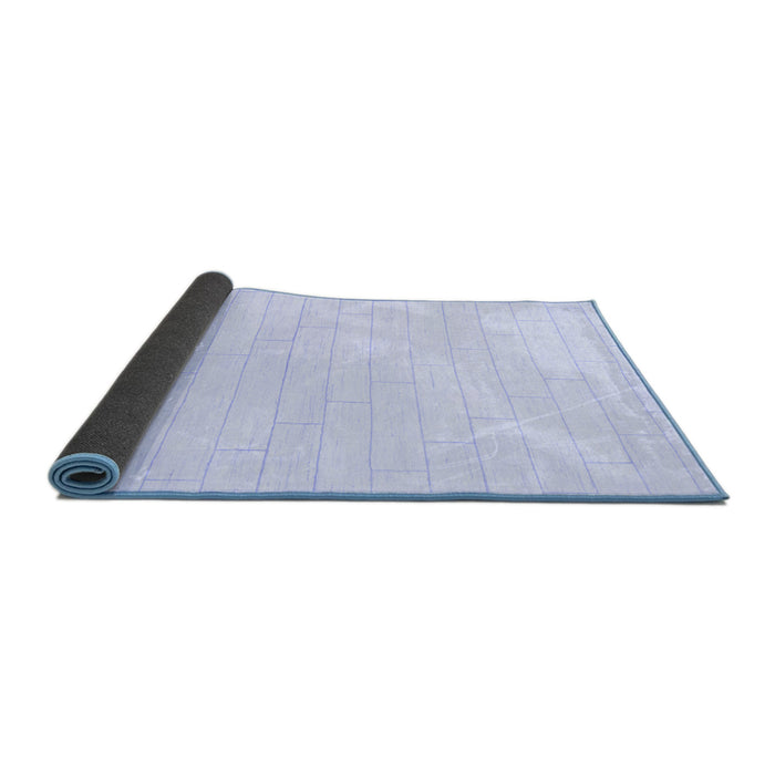 Sideview of Solid Blue Modern Rug, abs1456blu