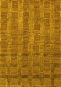 Abstract Yellow Modern Rug, abs1457yw