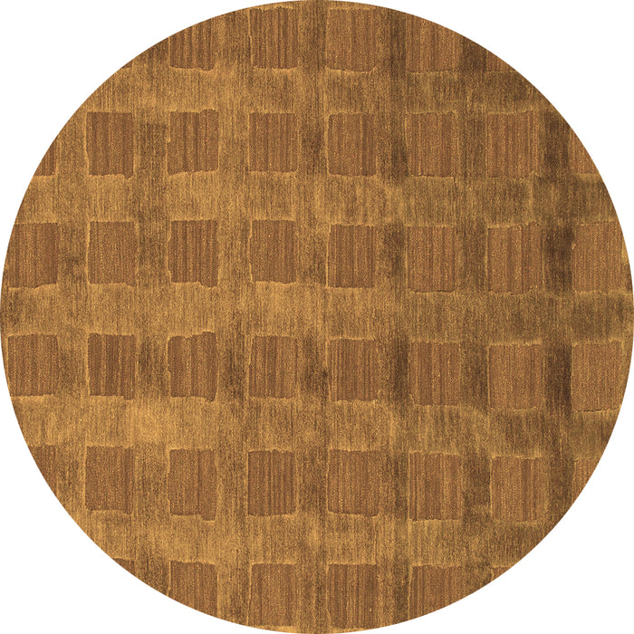Round Machine Washable Abstract Brown Modern Rug, wshabs1457brn