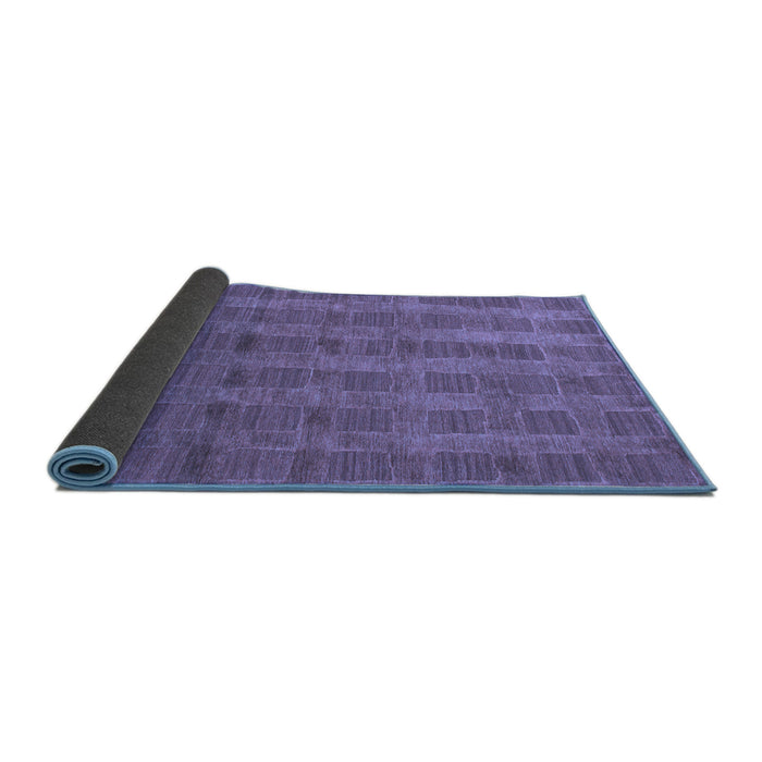 Sideview of Abstract Blue Modern Rug, abs1457blu