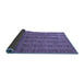 Sideview of Abstract Blue Modern Rug, abs1457blu