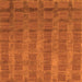 Square Abstract Orange Modern Rug, abs1457org