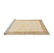 Sideview of Machine Washable Abstract Gold Rug, wshabs1458