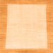 Square Solid Orange Modern Rug, abs1458org