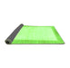 Sideview of Solid Green Modern Rug, abs1458grn