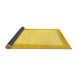 Sideview of Solid Yellow Modern Rug, abs1458yw