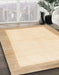 Abstract Golden Blonde Gold Solid Rug in Family Room, abs1458