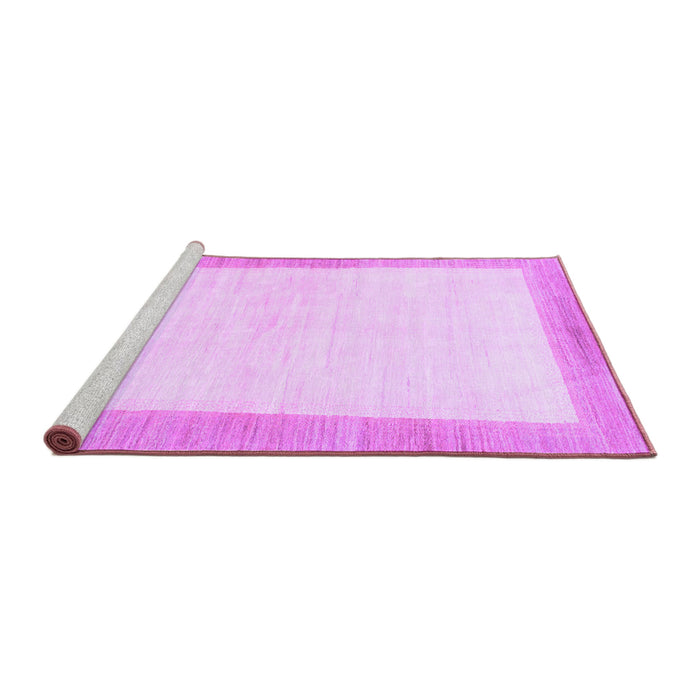 Sideview of Machine Washable Solid Purple Modern Area Rugs, wshabs1458pur
